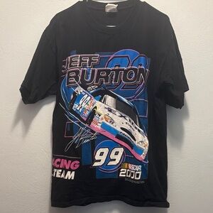 Vintage Jeff Burton Racing Team Black T-Shirt from 2000